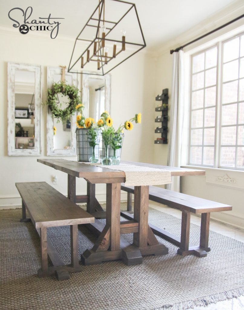 Pottery Barn Inspired DIY Dining Table