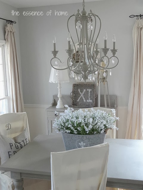dining room with gray owl paint