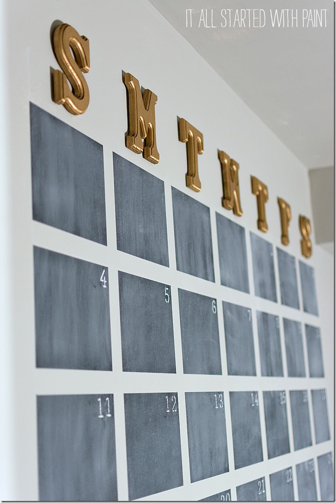 Chalkboard Wall Calendar