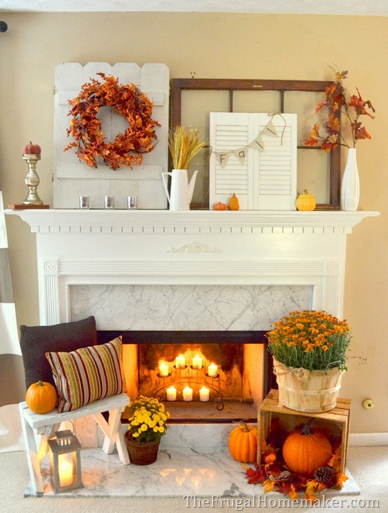 fireplace mantle decor