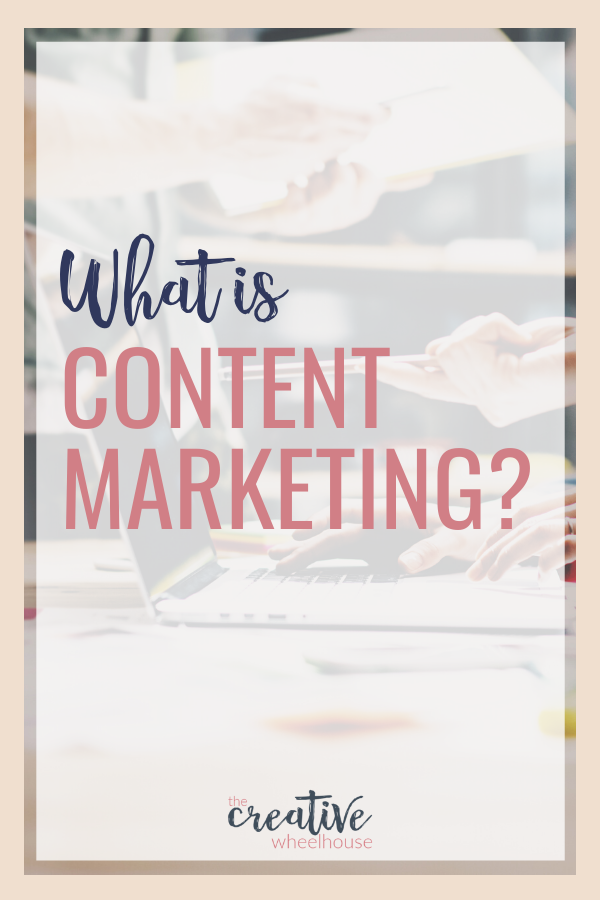 Image with text overlay that says "what is content marketing?"