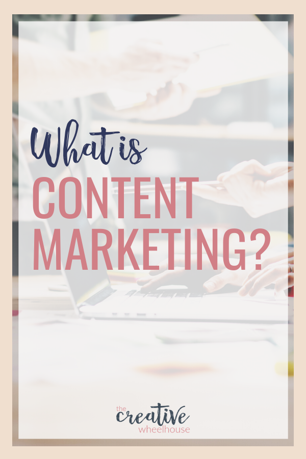 Image with text overlay that says "what is content marketing?" 