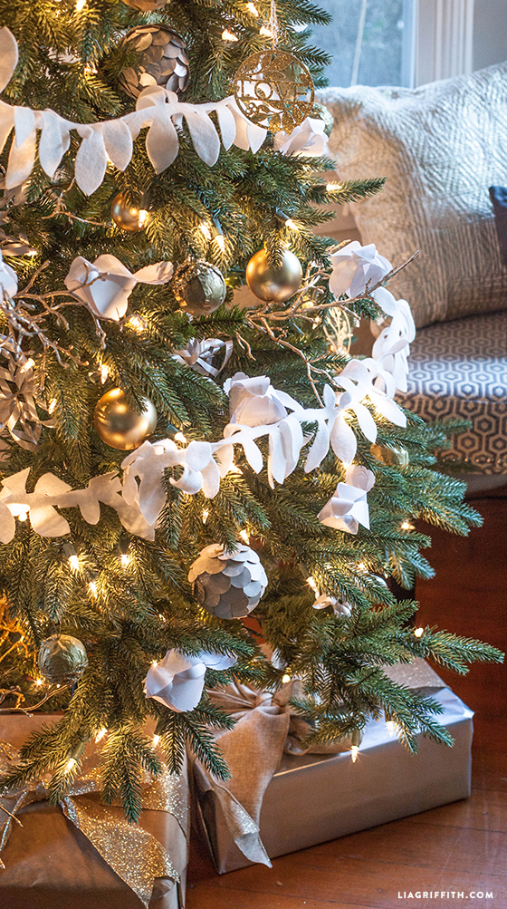 Metallics on Christmas Tree