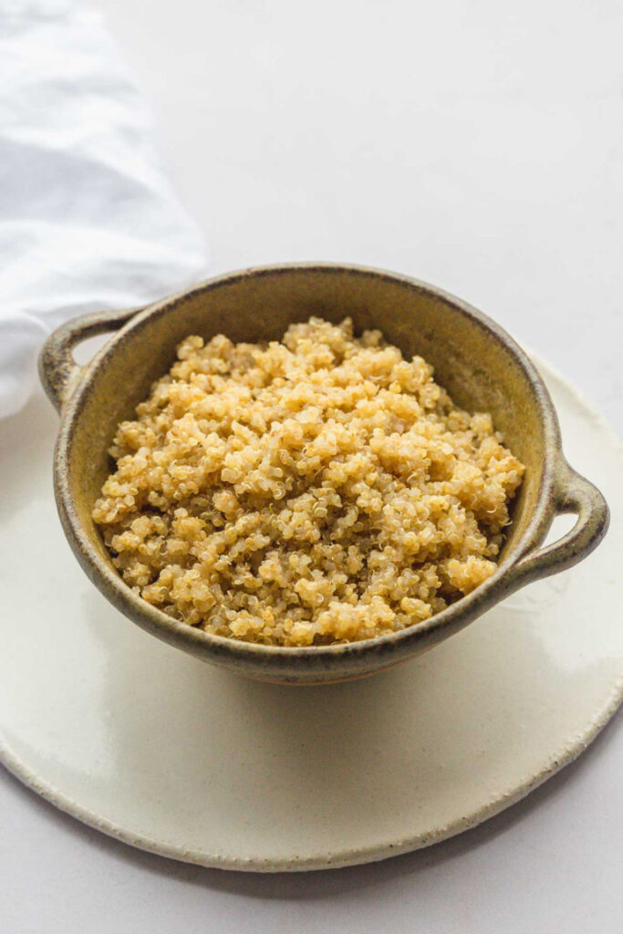 Instant pot quinoa in a bowl