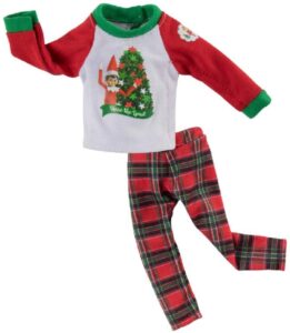 Elf on the Shelf Clothes: Flannel pajama set